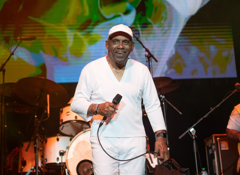 Frankie Beverly performs during Frankie Beverly & Maze Farewell Tour at State Farm Arena on March 22, 2024, in Atlanta, Georgia