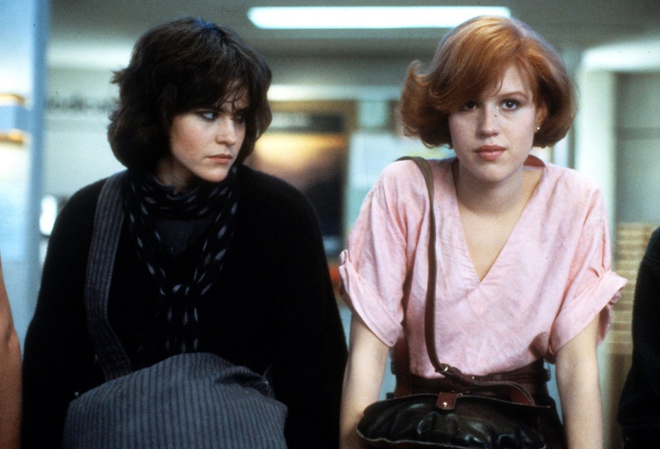 Ally Sheedy and Molly Ringwald in a scene from The Breakfast Club that was released in 1985