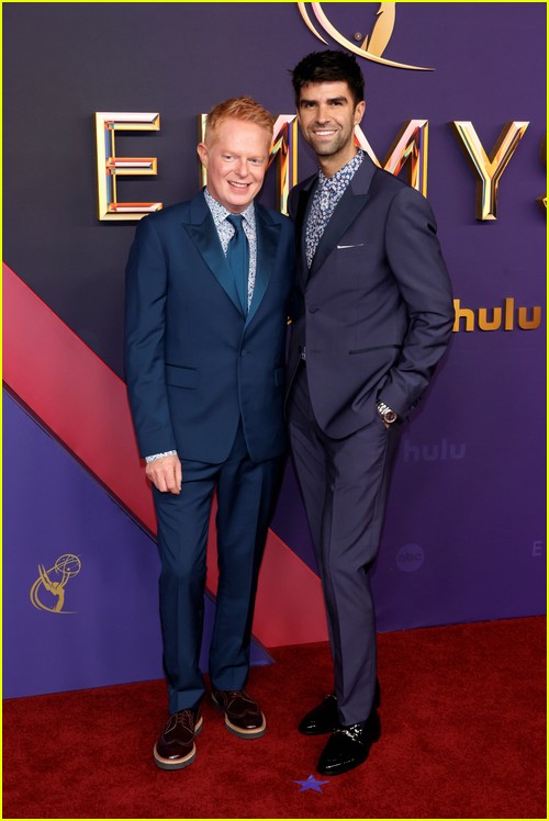 Jesse Tyler Ferguson and husband Justin Mikita at the Emmys