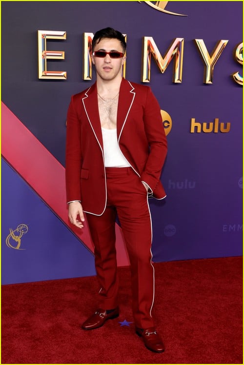 TikTok star Chris Olsen at the Emmys