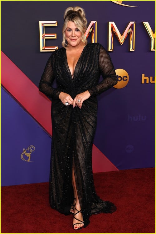 Red carpet correspondent Heather McMahan at the Emmys