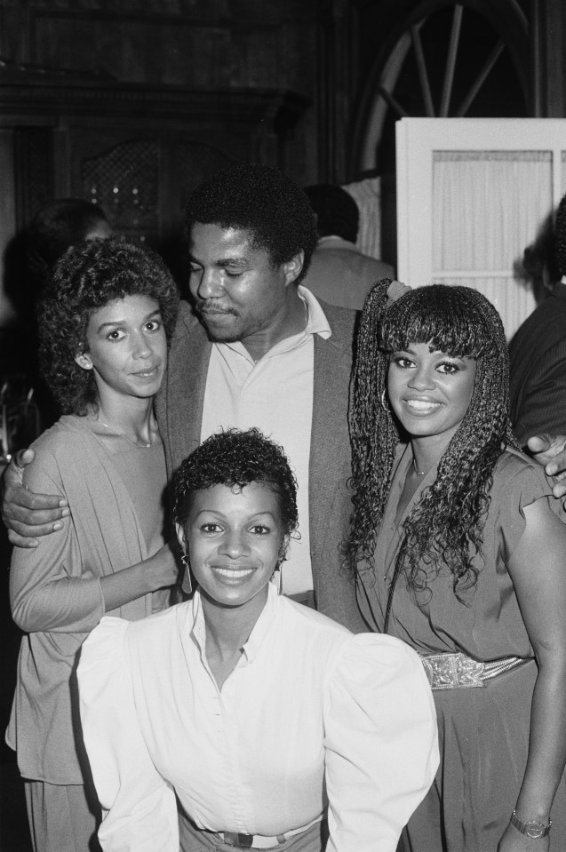 Delores Martes Jackson with her husband, Tito Jackson, Brenda Harvey-Richie, and American singer Rebbie Jackson attending a party hosted by ‘Right On!’ magazine