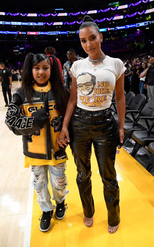 Celebrities At The Los Angeles Lakers Game