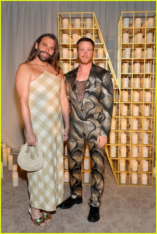 JOnathan Van Ness with husband Mark Peacock