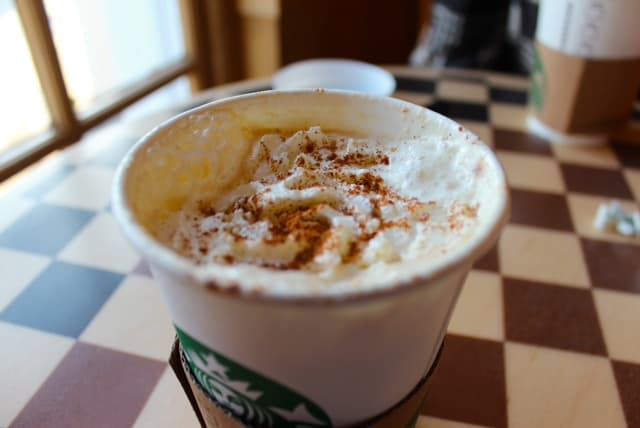 Starbucks pumpkin spice latte