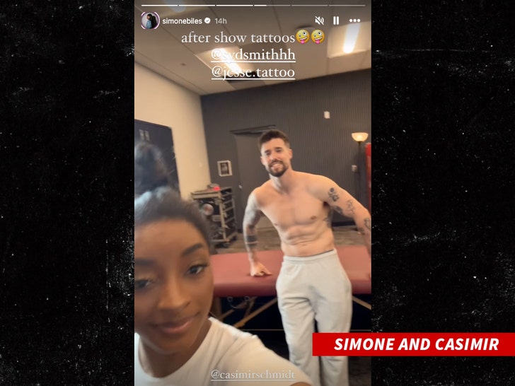 simone biles and Casimir Schmidt insta 1