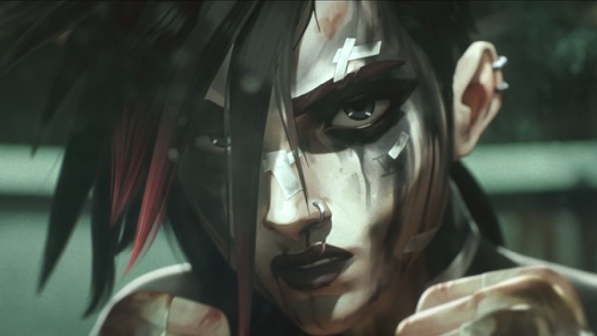 Arcane season two image up close of vi in trailer