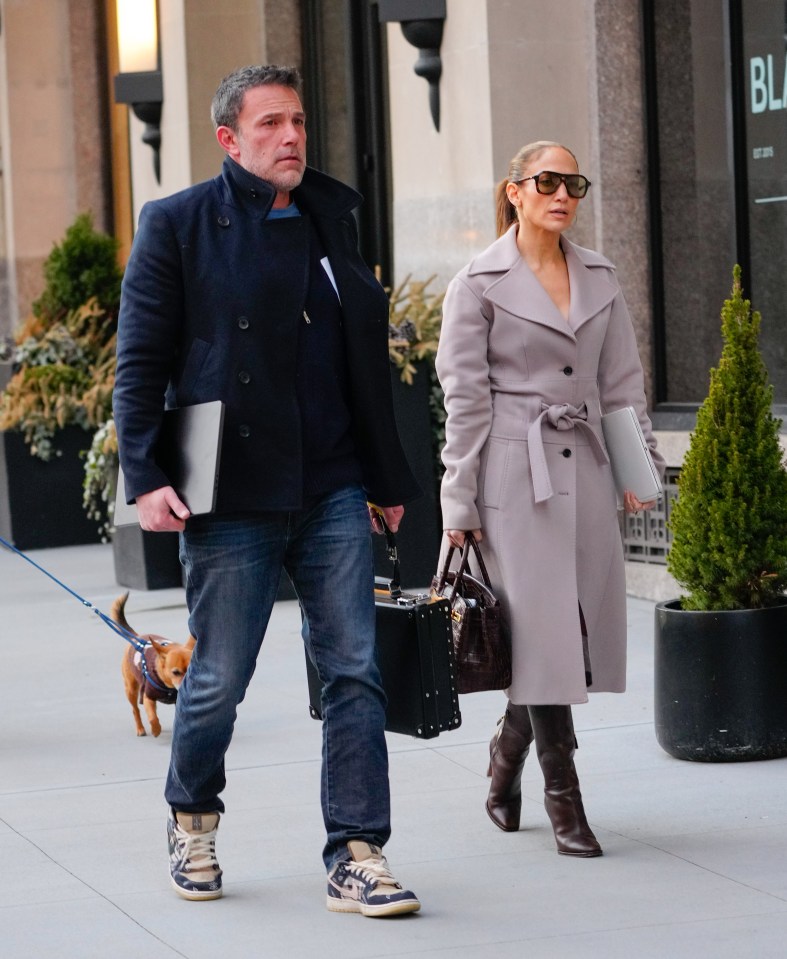 Jennifer, pictured with then-husband Ben Affleck in New York City in March, filed for divorce in August