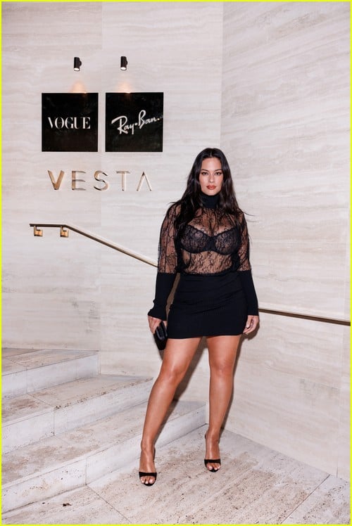 Ashley Graham at the Ray-Ban dinner