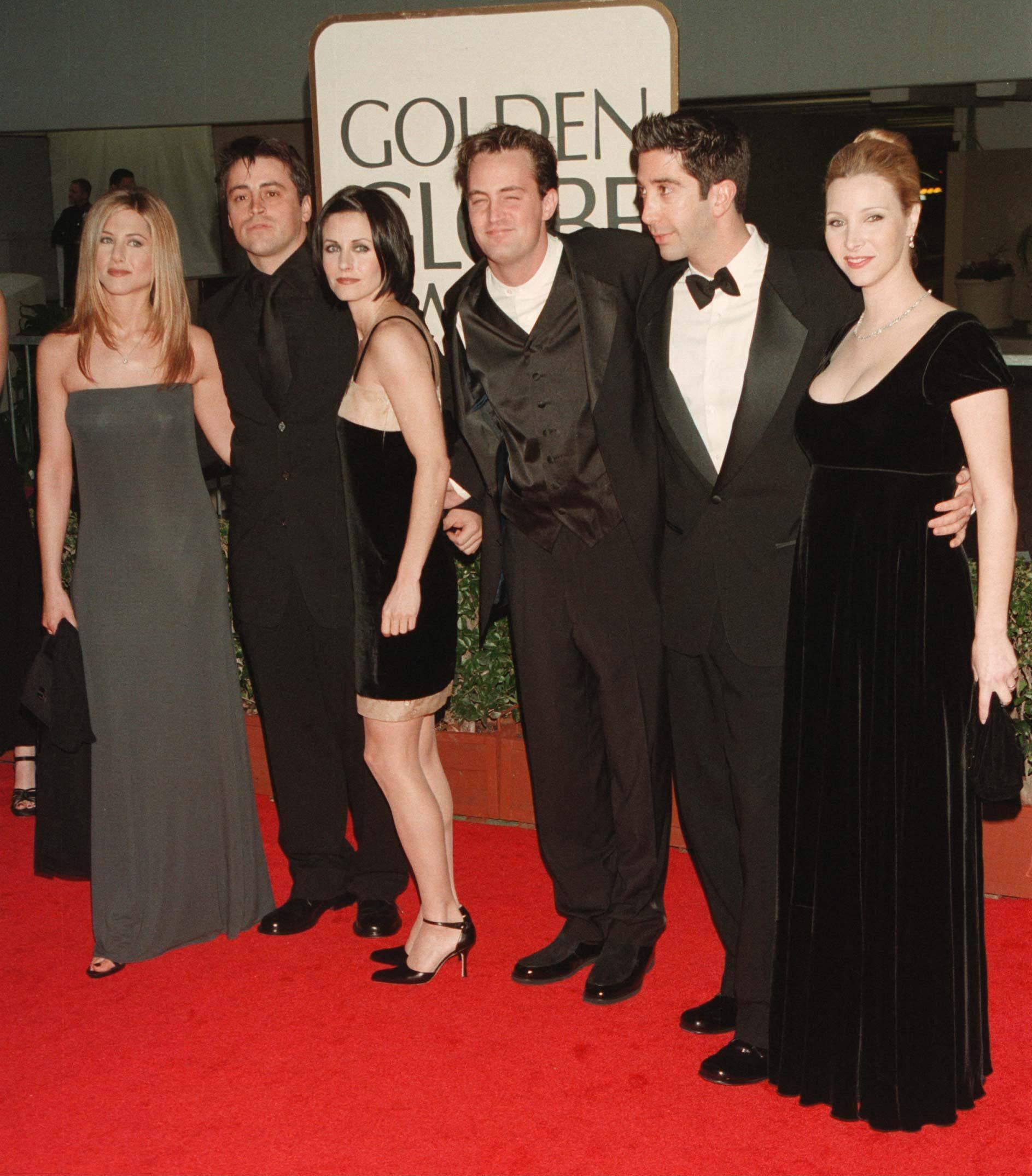 Cast of 'Friends' at 1998 Golden Globe Awards