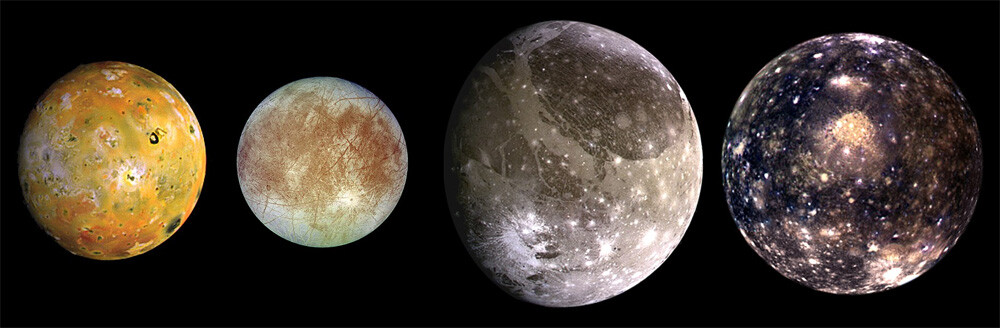 Io; Europa; Ganymede; Callisto