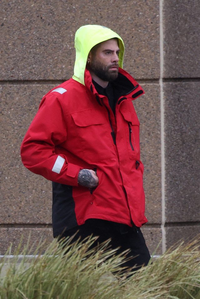 David Eason, pictured arriving at a courthouse earlier this year, is still set to face the charges against him stemming from the September 28, 2023 incident