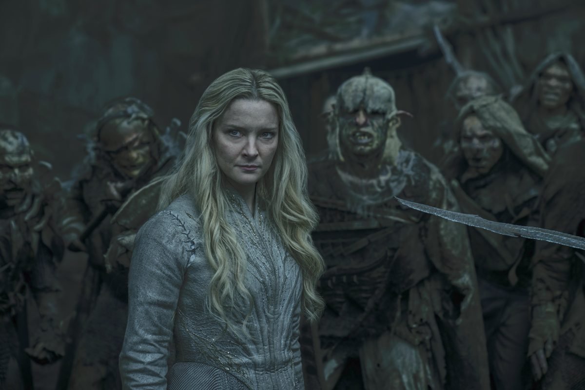 Galadriel and Orcs on The Rings of Power