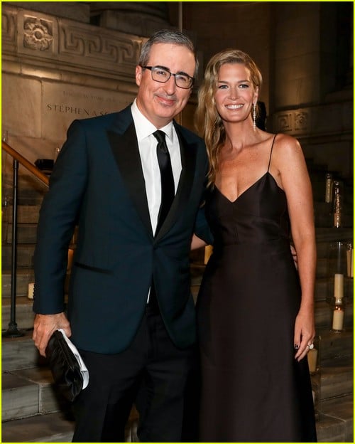 John Oliver and wife Kate Norley at the Albies