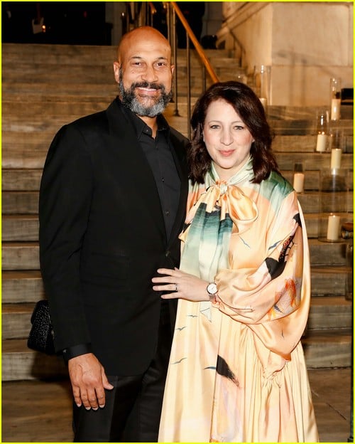 Keegan Michael Key and wife Elle at the Albies