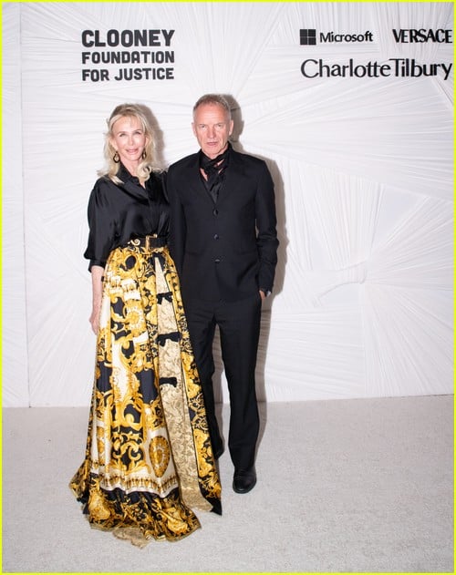 Sting and Trudie Styler at the Albies