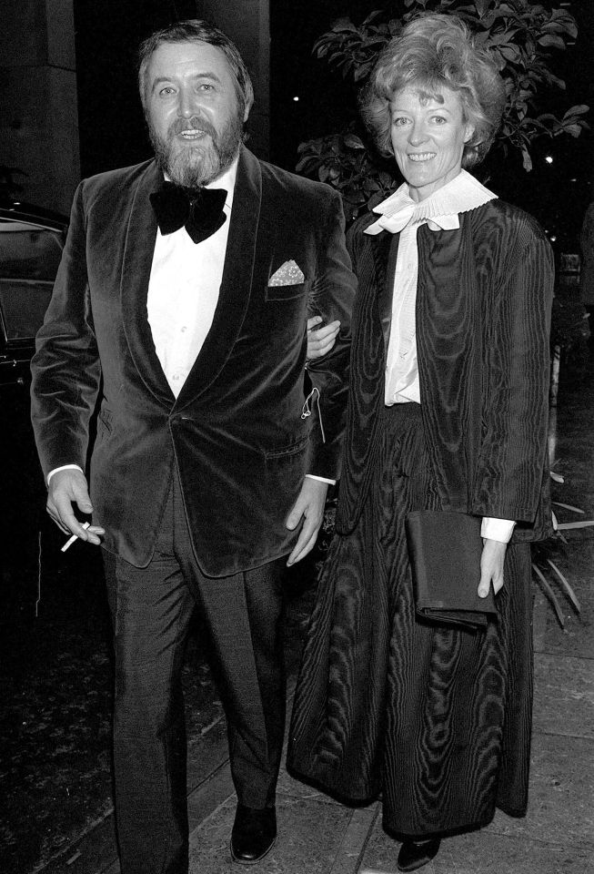 Dame Maggie with her husband Beverly Cross in 1981