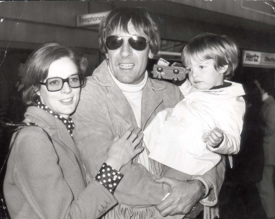 Dame Maggie with then-husband Robert Stephens and two-year-old son Christopher Larkin circa 1969