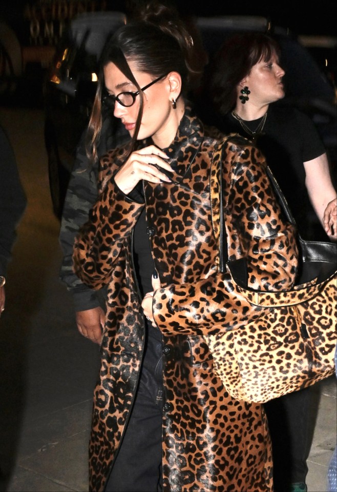 The Vogue cover star opted for a double leopard print look