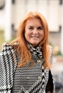 Duchess of York Sarah FERGUSON at Europe 1 radio studios