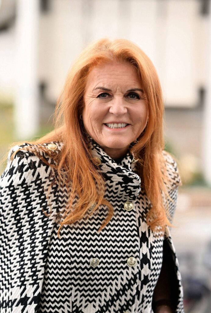 Duchess of York Sarah FERGUSON at Europe 1 radio studios