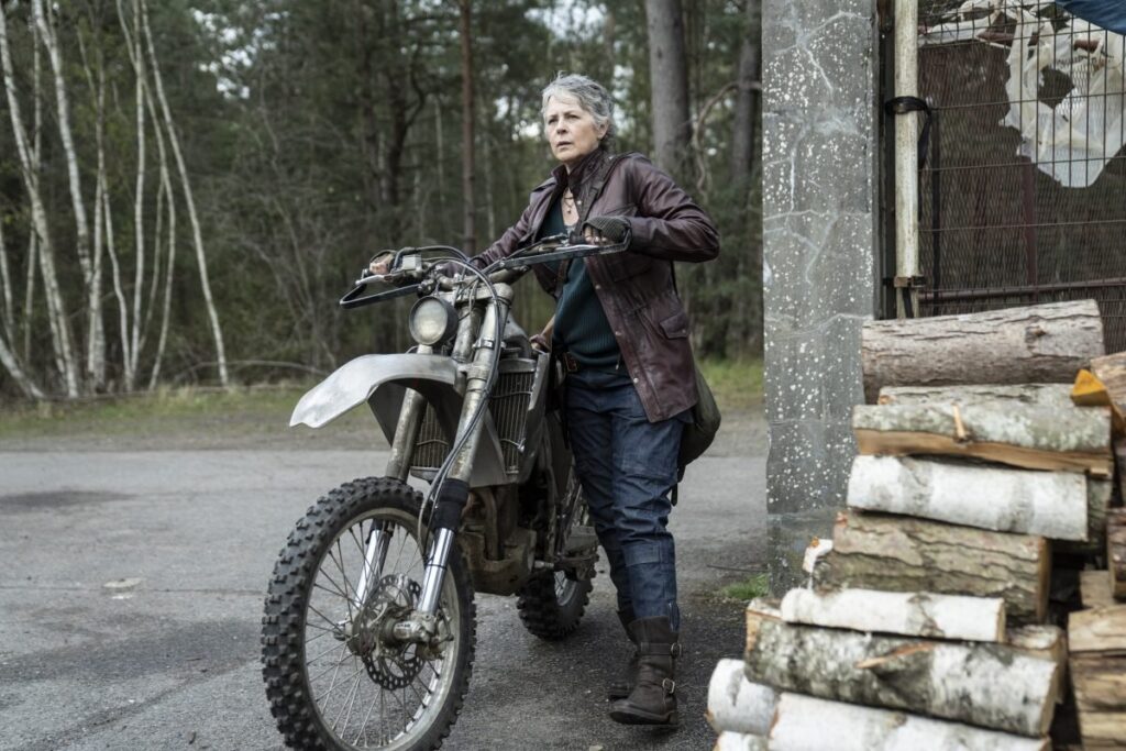 the walking dead daryl dixon book of carol image with carol on motorcycle