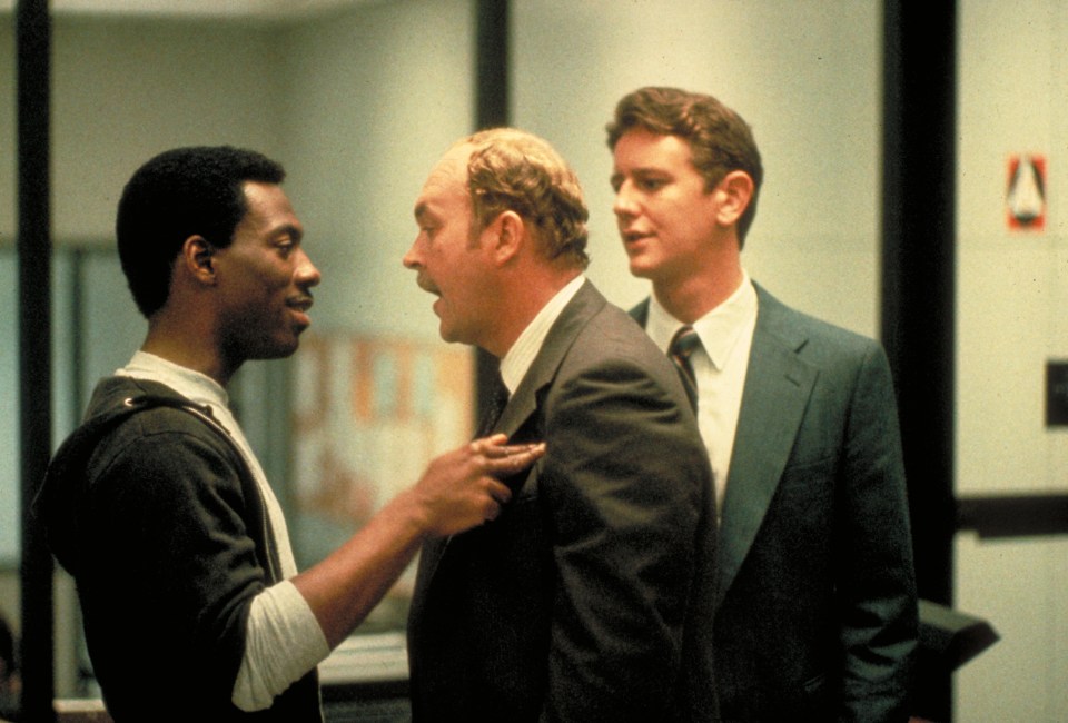 A snippet from Beverly Hills Cop starring John Ashton and Eddie Murphy