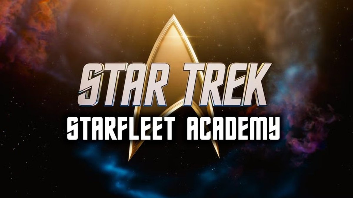 The logo for the Paramount+ series Star Trek: Starfleet Academy.