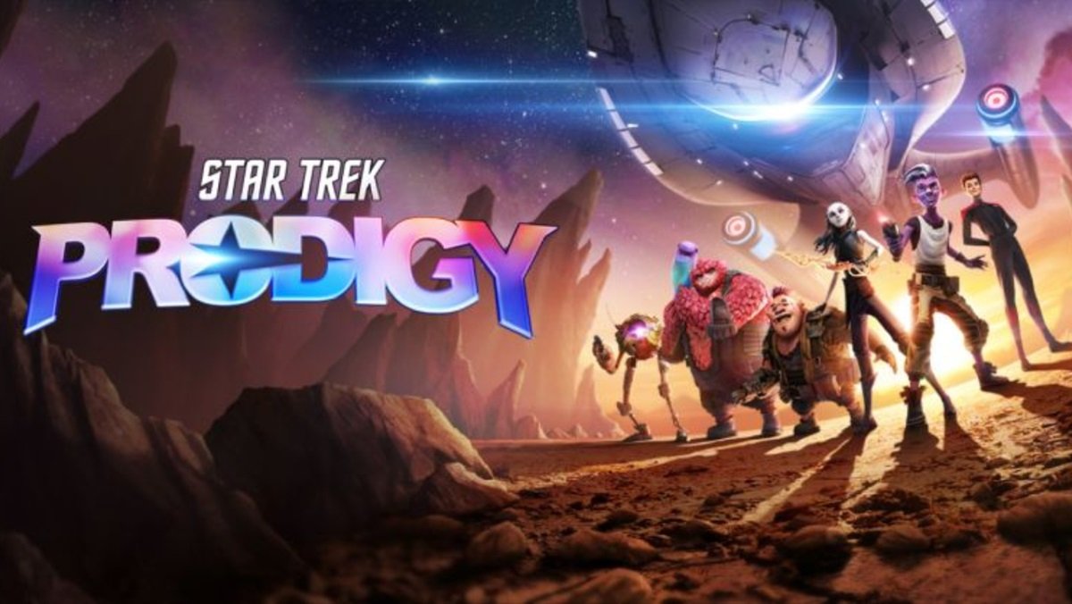 The crew of the animated series Star Trek: Prodigy.