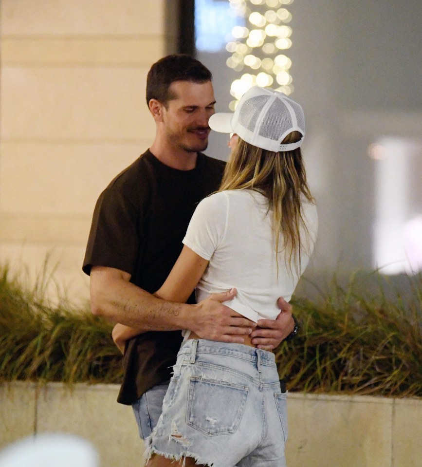 Gleb got handsy with Brooks as they were spotted on a date in Beverly Hills