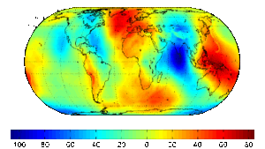 Impact of gravity anomalies on local sea level