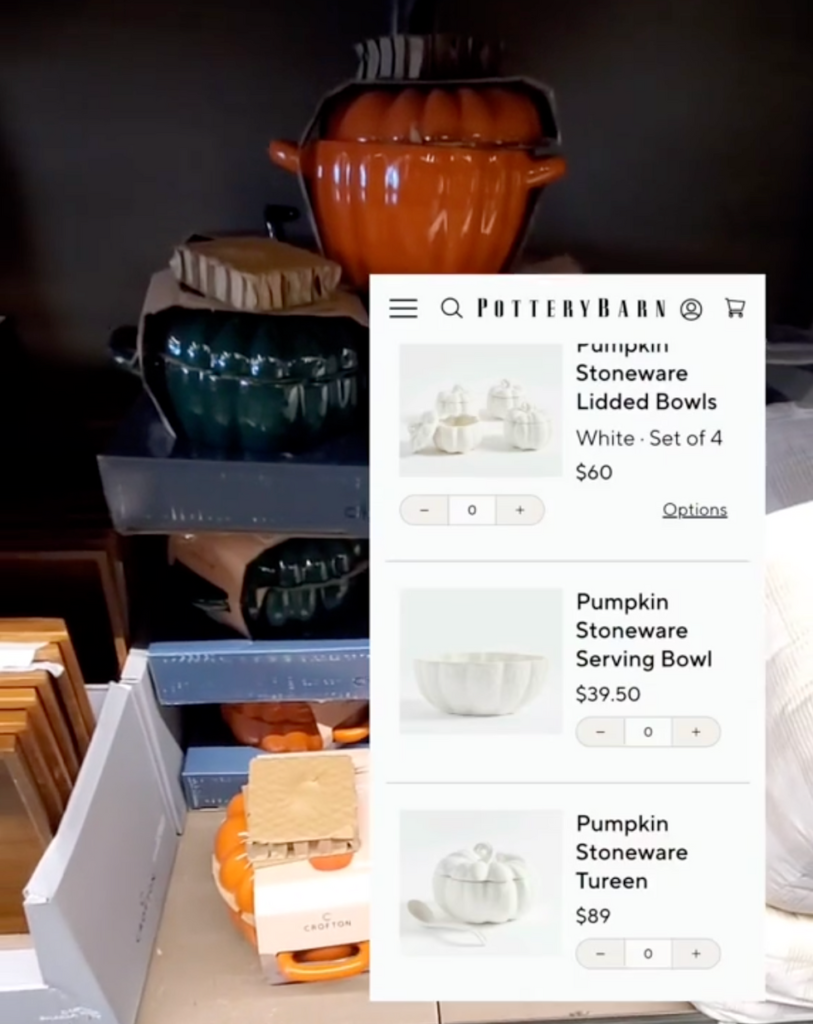 Pumpkin-shaped casserole dishes at Aldi