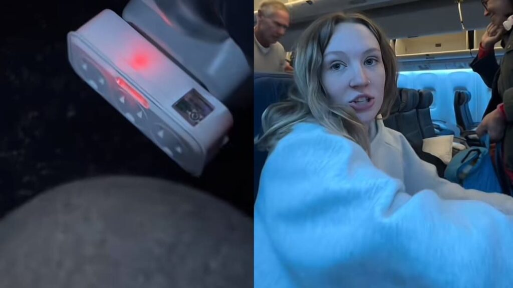 Airplane passenger shocks viewers with “genius” hack to charge multiple devices in-flight