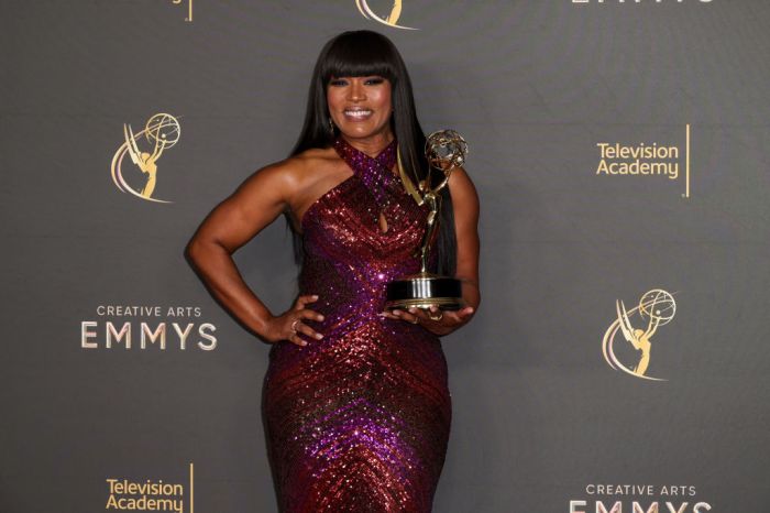 Angela Bassett celebrates win at 76th Creative Arts Emmy Awards - Day 1 - Press Room