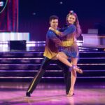 Anna Sorokin takes the floor with professional dancer Ezra Sosa during the premiere of "Dancing with the Star's" latest season. She made a very memorable exit when eliminated on Tuesday night.