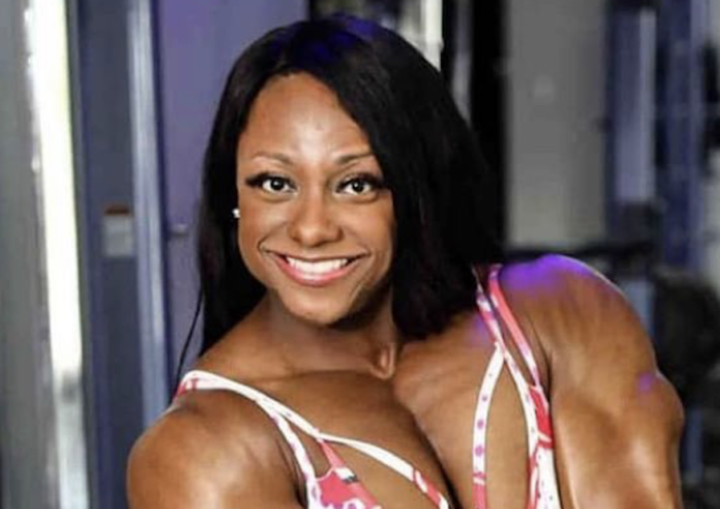 Bodybuilder Andrea Shaw in Two-Piece Workout Gear is "Back to Work"