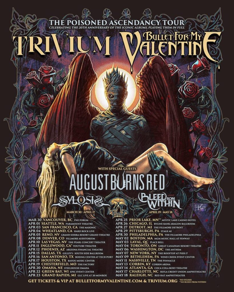 Bullet For My Valentine & Trivium Announce US Dates For Joint Tour