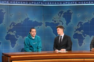 Colin Jost and Pete Davidson (as seen on Saturday Night Live) are continuing on with their Staten Island ferry business venture despite an alleged falling-out