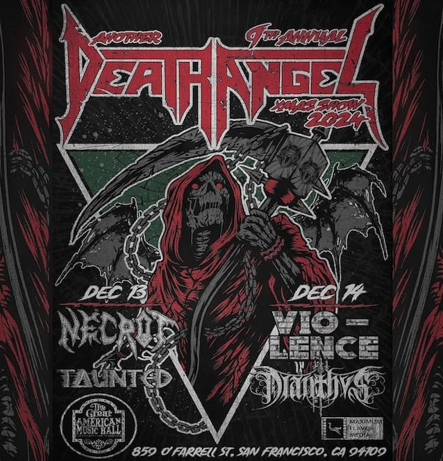 DEATH ANGEL's 2024 Christmas Shows To Once Again Be Livestreamed