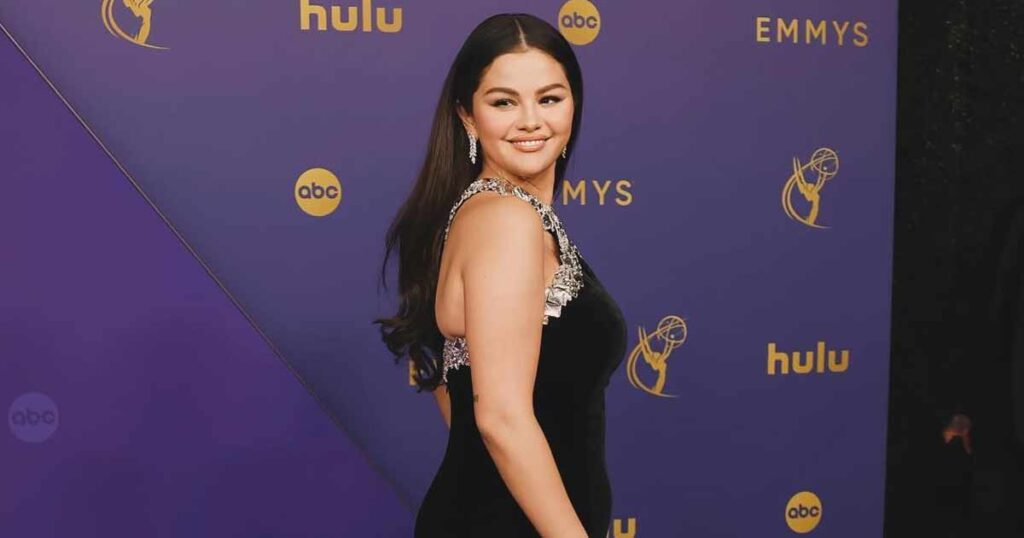 Did Selena Gomez reveal her diamond-studded engagement ring at the Emmy Awards 2024?