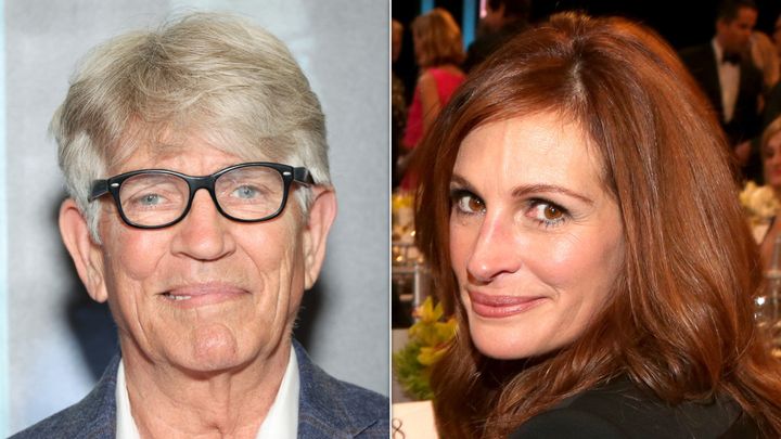 Photos show actors and siblings Eric Roberts, left, and Julia Roberts.