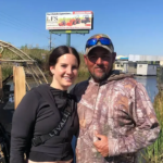 Lana Del Rey pictured with swamp boat captain Jeremy Dufrene before going public with their romance