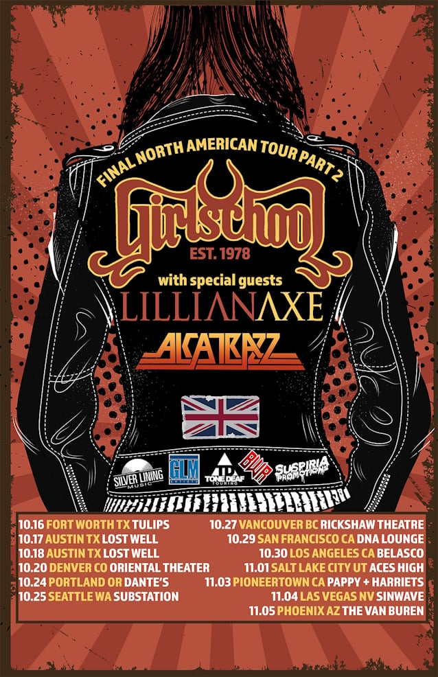 GIRLSCHOOL Adds Five Shows To Second Leg Of Final North American Tour