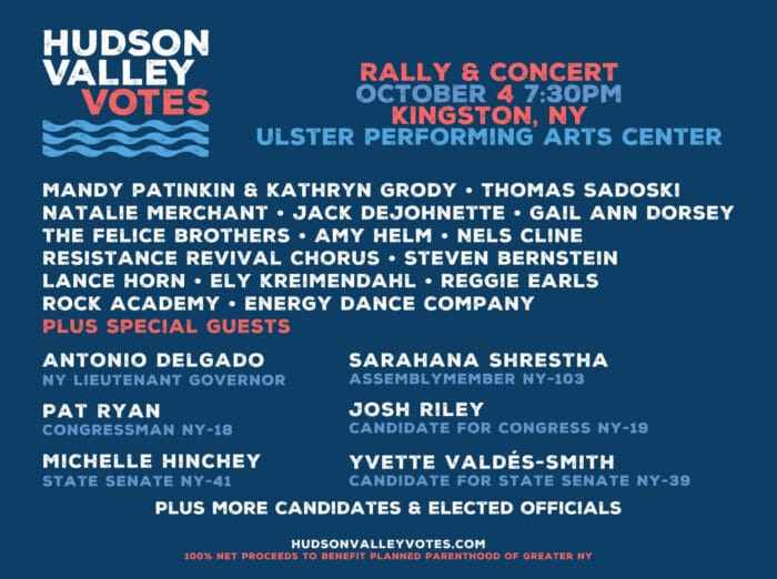 Grassroots Collective Hudson Valley Votes Details Artist Lineup for Get-Out-The-Vote Concert