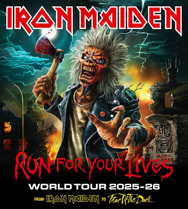 IRON MAIDEN Announces 'Run For Your Lives' 2025 World Tour