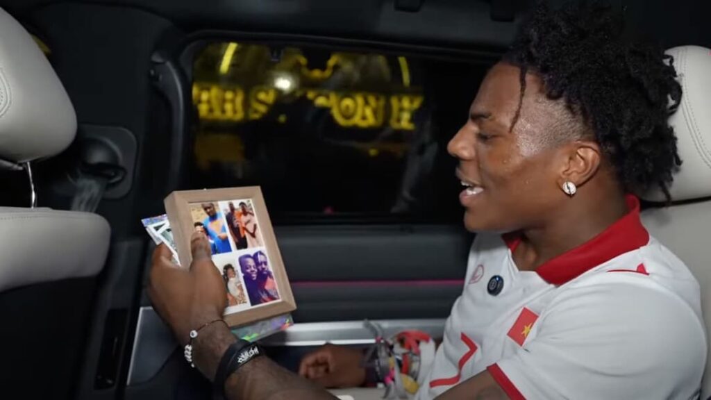 IShowSpeed shocked after fan gifts him his baby pictures in Vietnam