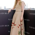 Dakota Fanning attends The Watchers photocall in May in London, England