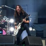 Dave Grohl playing with Foo Fighters