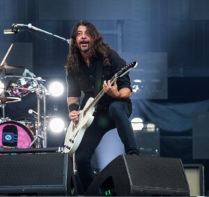 Dave Grohl playing with Foo Fighters