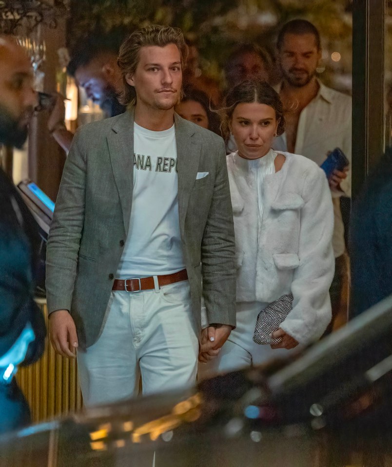 Millie Bobby Brown and Jake Bongiovi hired an area in top celebrity haunt Sheesh for a pre-wedding dinner